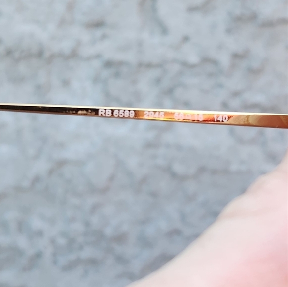 EYEGLASSES RAY-BAN AVIATOR GAZE RX 6589 (2945) - Picture 4 of 5